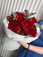 Букет с красными розами 0