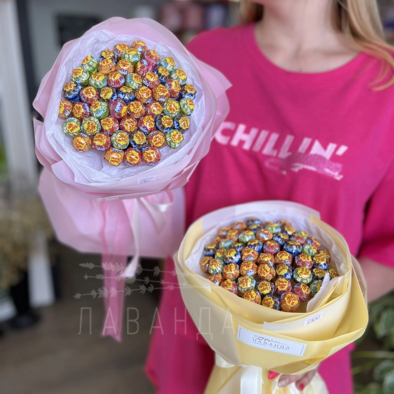 Букет из чупа-чупсов