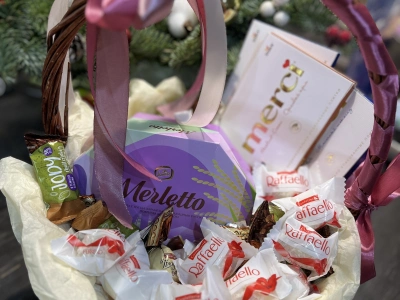Корзина с конфетами